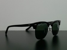 Ray-Ban RB3016 Clubmaster Classic Sunglasses Black Polarized 51mm Never Worn picture