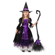 Spooktacular Creations Halloween Fairytale Witch Dress for Girls, Girls Cute Wit picture