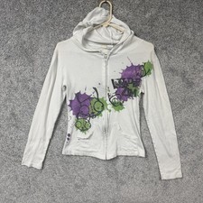 Vintage Y2K Mighty Fine Invader Zim Hoodie Juniors M Full Zip Gir Okey Dokey picture