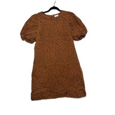 Universal Thread Leopard Print Puff Sleeve Shift Dress picture