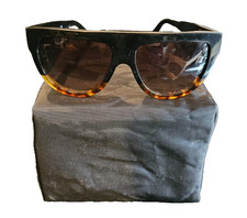 RARE Celine CL40001I 05F Black w  Tortoise Brown Polarized Sunglasses 58-16-150 picture