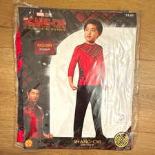 New Rubie's Marvel Shang-Chi Child Jumpsuit Costume Size S Red/Black Polyester picture