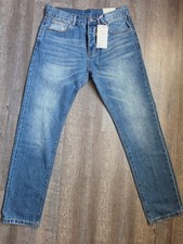 Mavi Men's Blue Paisley Patterned Back Pocket Jeans Size 32 picture