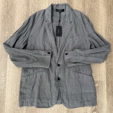 NEW Rag And Bone Butler Linen Blazer Unstructured Men’s 42 Regular Pavement Grey picture