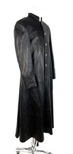 Vintage 80's Jack Edwards Steampunk Goth Matrix Lamb Leather Coat L picture