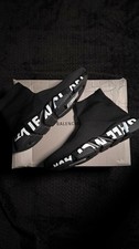 Balenciaga Speed Trainer Men’s Black/White Logo Slip-On Mid Top Sneakers picture