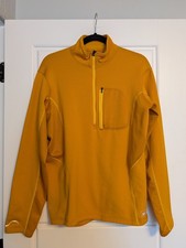 REI Mens LG Orange Fleece Shell 1/2 Zip RN 37249 picture