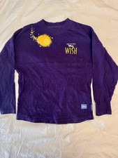 Disney Wish I’m a Star Spirit Jersey Kids Medium 7/8 Purple Glitter 2023 picture