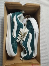 Vans Knu Skool Sneakers Pig Suede Green/White VN000CS0CX2 - Mens 6.5 Womens 8 picture