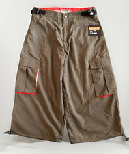 NWT Vintage MACGEAR Baggy Cargo Pants Mens 34 Green Orange Y2K Cyberpunk picture