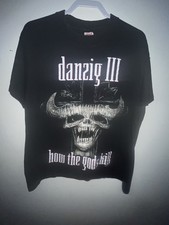 Danzig How The Gods Kill Dirty black summer 1992 Tour Shirt Size XL On Anvil tag picture