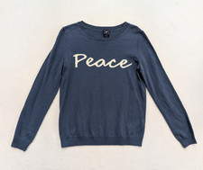Gap Women's Sweater Size Small Blue Peace Pullover Lightweight picture