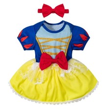 Baby Girls Halloween Princess Costume Dress Birthday Yellow(6-12M) picture