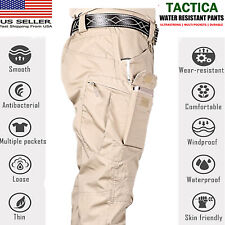 Tactical Mens Cargo Pants Waterproof Work Hiking Combat Outdoor Trousers Pants picture