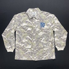 Walt Disney World Spirit Jersey Safari Print Long Sleeve Linen Shirt Mens Medium picture