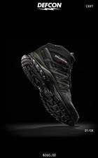 Salomon XA Pro Mid GTX DEFCON Men's Black Hiking Boots Lace-Up Size 10 picture