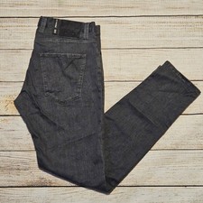 ALBERTO Men's Slim Fit Jeans W32 L32 Dark Gray Tencel Denim Premium picture