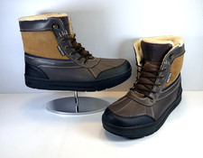 VTG Men's Nautica Lockview with Brown Sherpa Duck Boots Brown Size 12 with Box picture