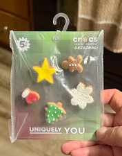 Crocs Jibbitz 3D Christmas Holiday 5pk Shoe Charm Set Star Gingerbread Tree picture