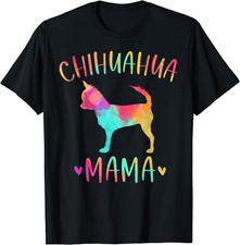 Chihuahua Mama Colorful Chi-Chi Gifts Dog Mom T-Shirt Small picture