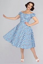 1950s Style Gingham Print Dress picture