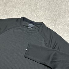 Patagonia Shirt Mens Large Black Capilene Midweight Crew Baselayer Gym Top 44427 picture