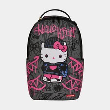 Sprayground HELLO KITTY Backpack🔥New Black Large Bookbag School Bag picture