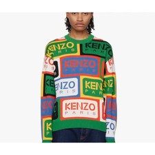 Kenzo Colorblock Logo Jacquard Knit Nigo Era Mens Jumper picture
