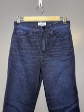 FRAME Le Sylvie Jeans Womens 28 Dark Wash Blue Mid Rise Slim Straight Denim picture