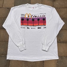 Vintage 1990 McDonald's 6th Annual McClassic Promo Shirt Large White RARE USA picture