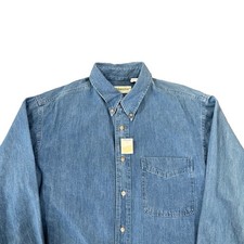 Deathstock Vintage St Johns Bay Denim Shirt Men’s Medium Made In USA JCPenny picture