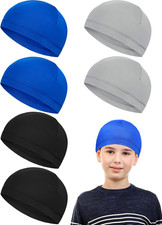 6 Pcs Skull Cap for Kids Helmet Liner Youth Wave Cap for Sport Football picture