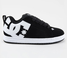 DC Court Graffik Men's Black White Skate Shoes Puffy Cupsole Sneakers picture