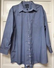 Stafford Tailored Culture Travel Shirt Easy Care, Button-Up, Sizes Big 19 34/35 picture