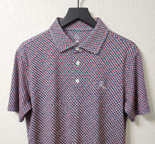 Rhoback The 1776 Performance Polo Mens Size XL Navy USA Flag Golf Shirt picture