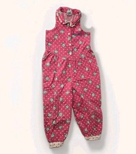 Vintage OshKosh B'Gosh 3T Pink Floral Polka Dot Romper Jumpsuit USA Made picture