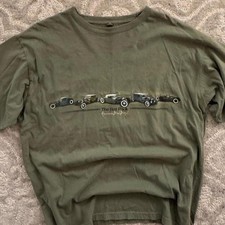 90's Vintage Newport Men's Green Rat Pack T-shirt picture