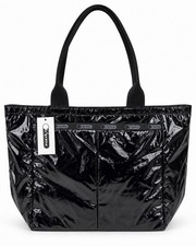 RARE LeSportsac Vintage Every Girl Tote Black Patent 7891 Y2K Deadstock NEW picture