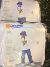 California Costumes Boys 90s Hip Hop Kid Costume L 10-12 Halloween 3 Piece NWT picture