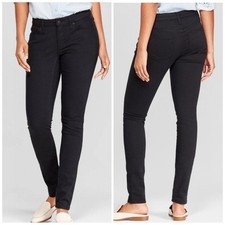 NEW Universal Thread Black Skinny Jeans Curvy Long Stretch Size 8 Smooth Sculpt picture