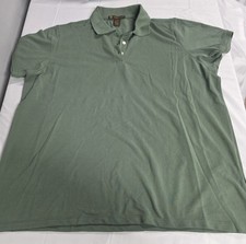 Harriton Short Sleeve Polo Mens Size 2XL Green Shirt picture