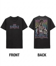 NWT Sz: L Officially Licensed Jimi Hendrix 1968 T-Shirt Live In Concert 1968 picture