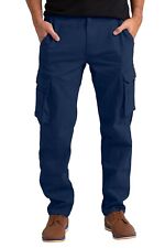 Men's Flex Cargo Trousers Heavy Duty Stretch Casual Pants picture