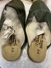 Sabah Denali GreenShearling Baba Size 42 Mens Slipper Unisex Flat Driving  picture