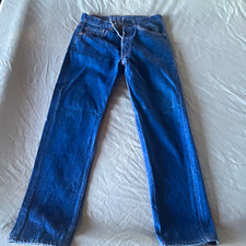 Vintage Levi’s 501 Jeans 29x34 Made in USA Button Fly Dark Wash Denim picture