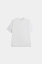 Men's White Drop Shoulder T-Shirt Plain Blank picture