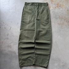 Vintage 80’s OG-507 Olive Green Military Fatigue Retro Trouser Pants Size 30x29 picture