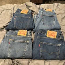 LOT …3pairs - Levi's 505 Mens Jeans 32X30 Medium Blue Denim 1 Pair Of 511 32x30 picture