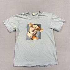 Vintage Disney Store Tigger Shirt Mens Medium Gray Winnie The Pooh Tee 90s picture