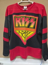 Vintage 1998 Cronies KISS Army Hockey Jersey - Nice- Worn Once at Show picture